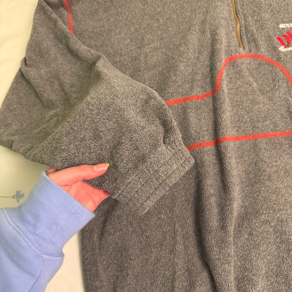 VINTAGE Molson Dry Special Day two-toned 1/4 zip fleece sweatshirt - Picture 6 of 10